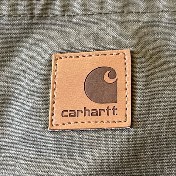 NWT Men's 44 waist new Carhartt shorts with cell phone pocket brown color - Picture 6 of 8